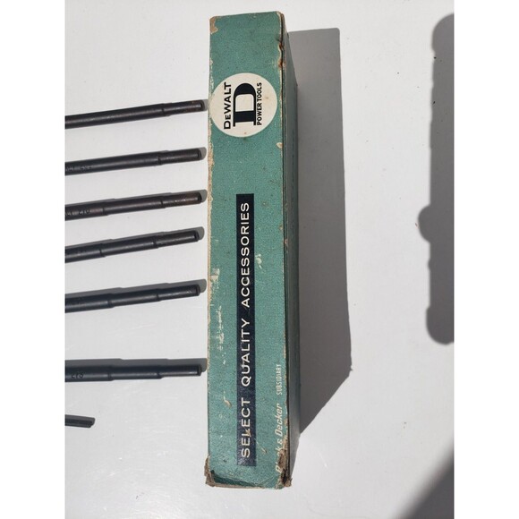 Vintage DeWalt R.H Boring Bit Set No. 3570 W/adapter 3/8,1/2,5/8,3/4,7/8,1”. - Picture 7 of 10